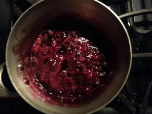 Cooked berries.
