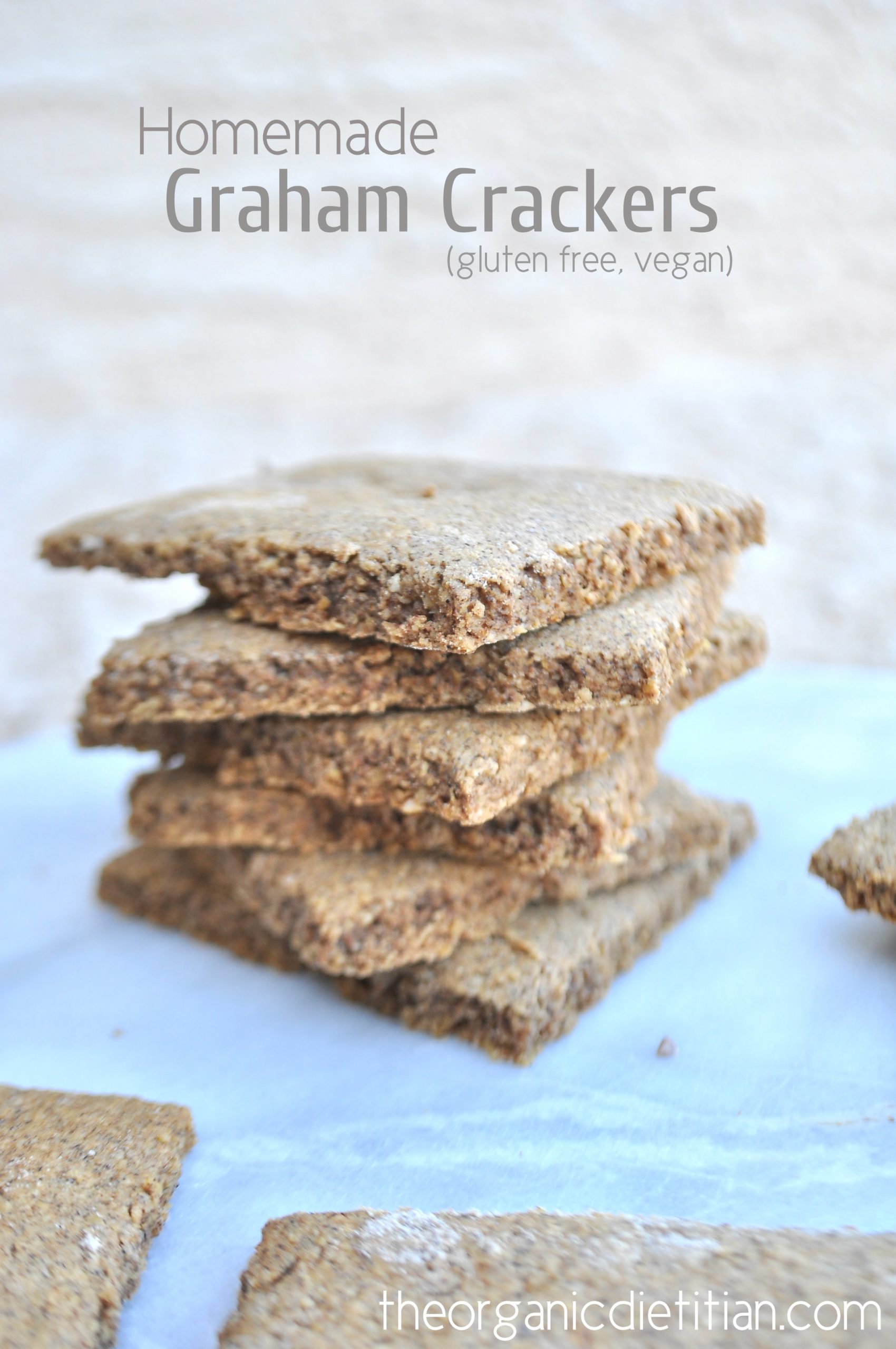 Homemade Graham Crackers: Gluten Free and Vegan - The Organic Dietitian