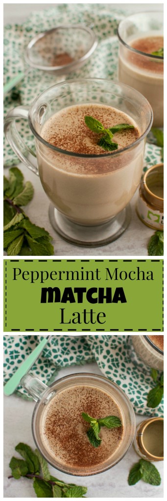 Peppermint Mocha Matcha Latte #vegan #paleo #clean #realfood