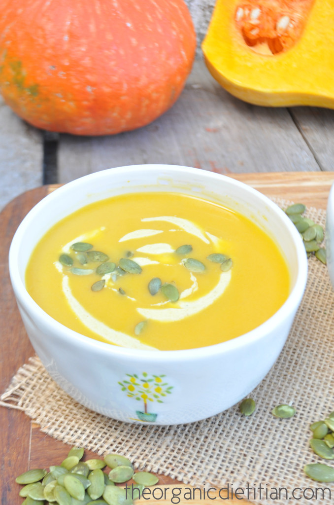 Winter Squash Soup with Curry Cream 2