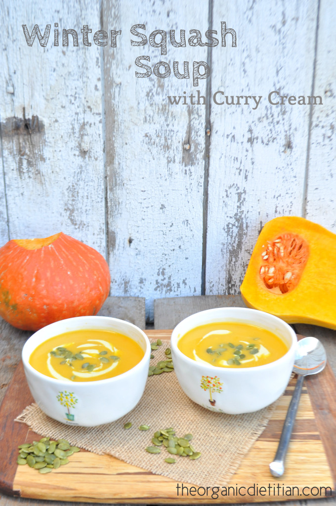 Winter Squash Soup with Curry Cream