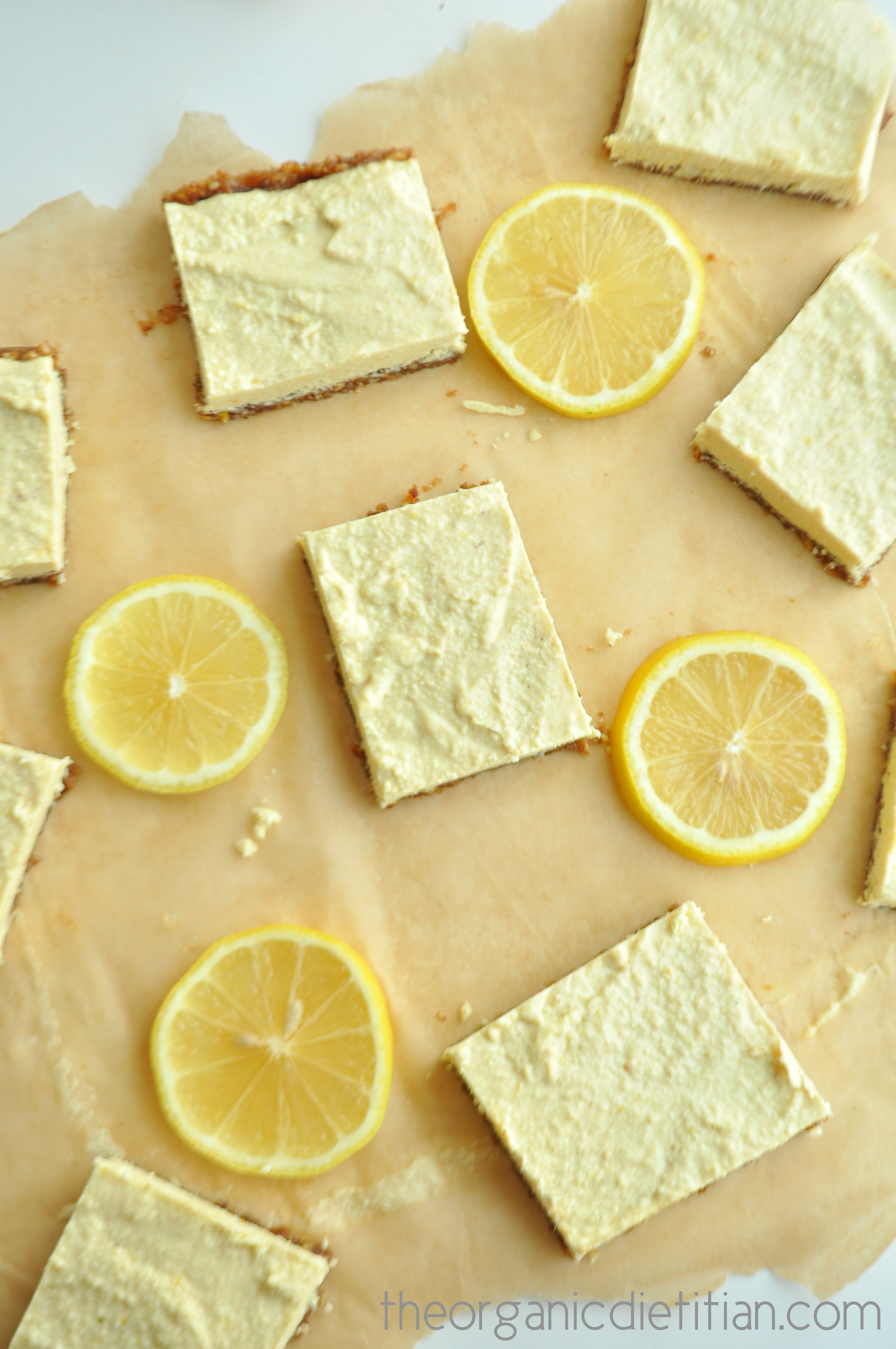 Lemon Bars (Raw, Vegan, Paleo) - The Organic Dietitian
