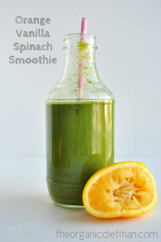 Orange Vanilla Spinach Smoothie 5