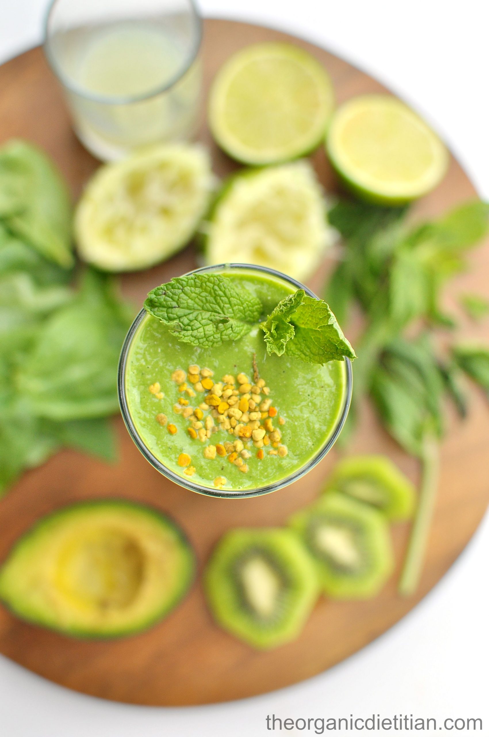 Green Monster Mojito Smoothie - The Organic Dietitian
