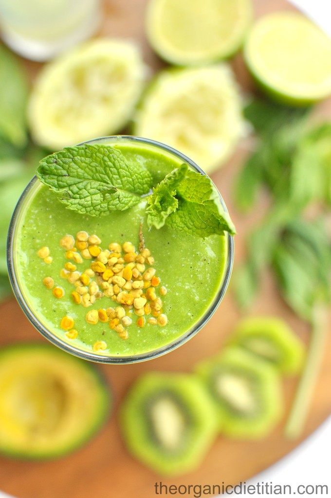 Green Monster Mojito Smoothie - The Organic Dietitian