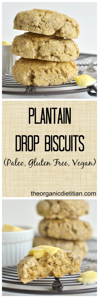 Easy Plantain Drop Biscuits, #vegan #paleo #glutenfree, make in minutes in a food processer