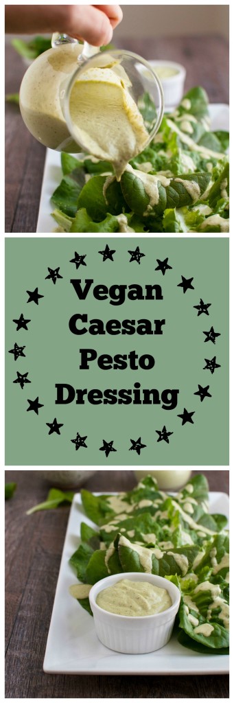vegan caesar pesto dressing made with clean ingredients #vegan #paleo #realfood