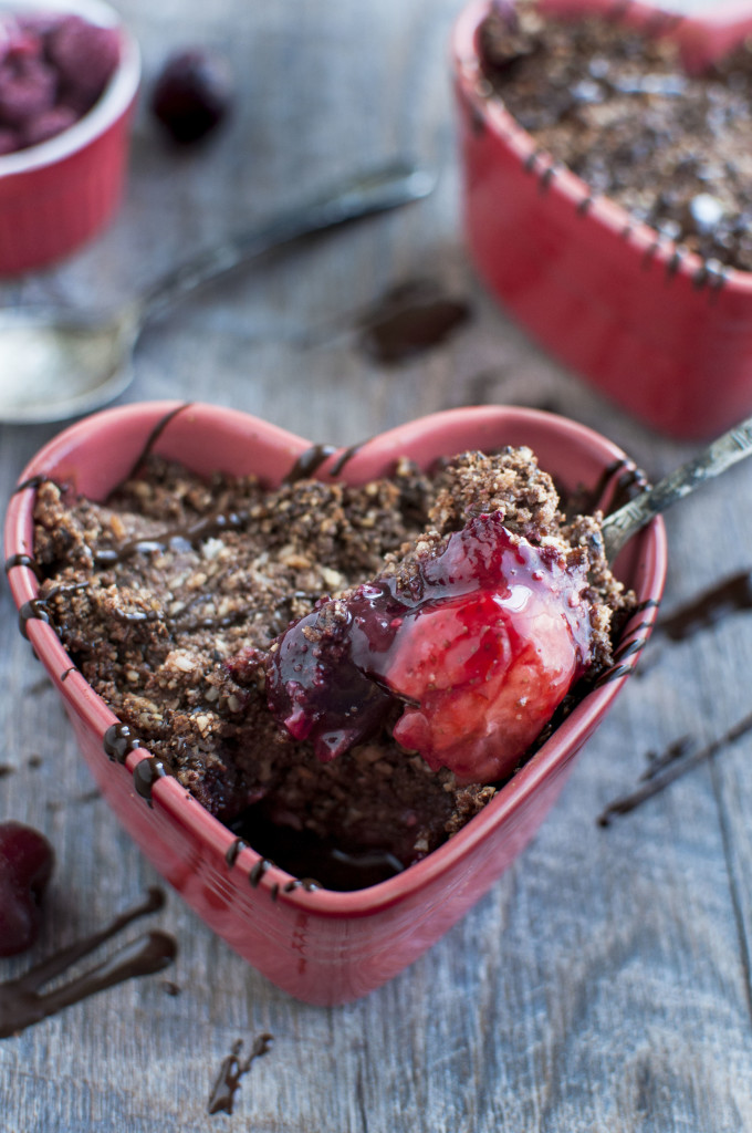 Chocolate Fruit Crumble for 2 d