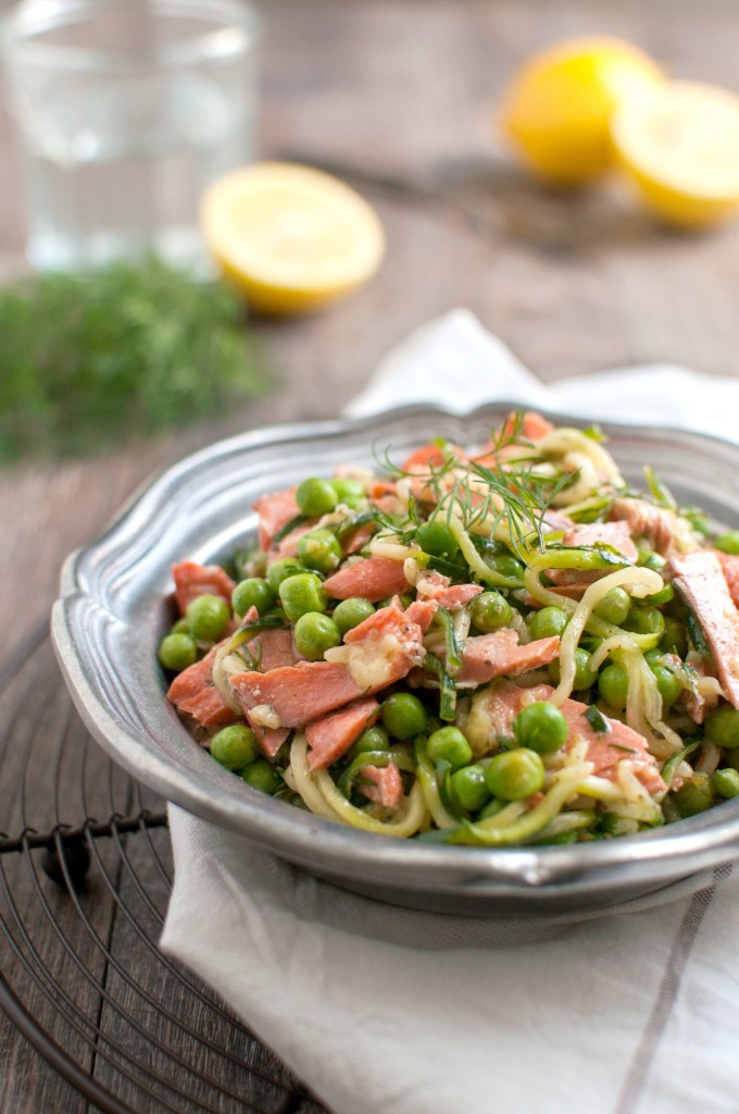 Salmon Dill Zoodle Pasta