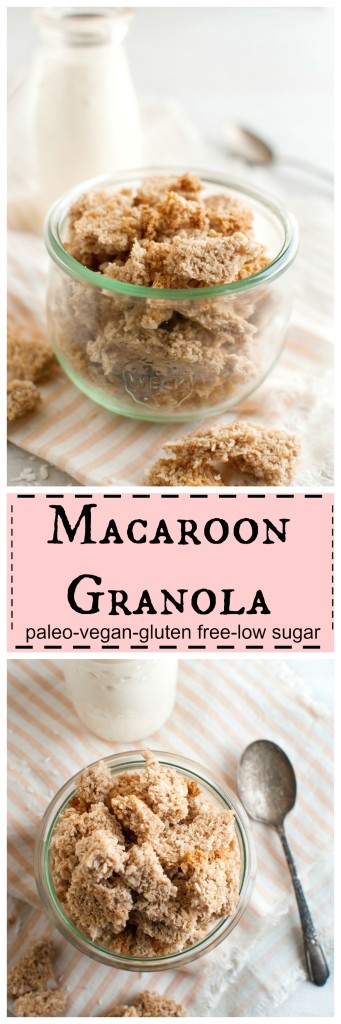 Macaroon Granola only 5 ingredients and less than 20 minutes #vegan #paleo #glutenfree #realfood #grainfree