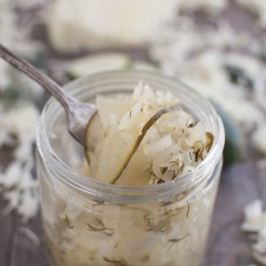 Dill Pickle Raw Sauerkraut (Includes Step By Step Photos) - The Organic ...