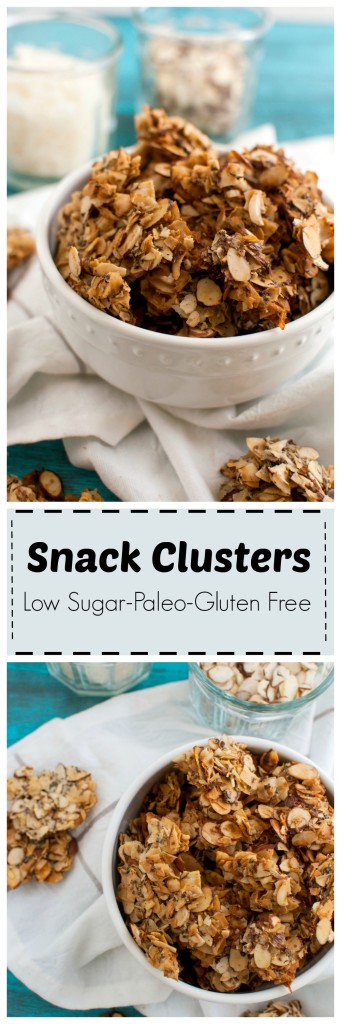 Snack Clusters low in sugar, #paleo #glutenfree #vegan