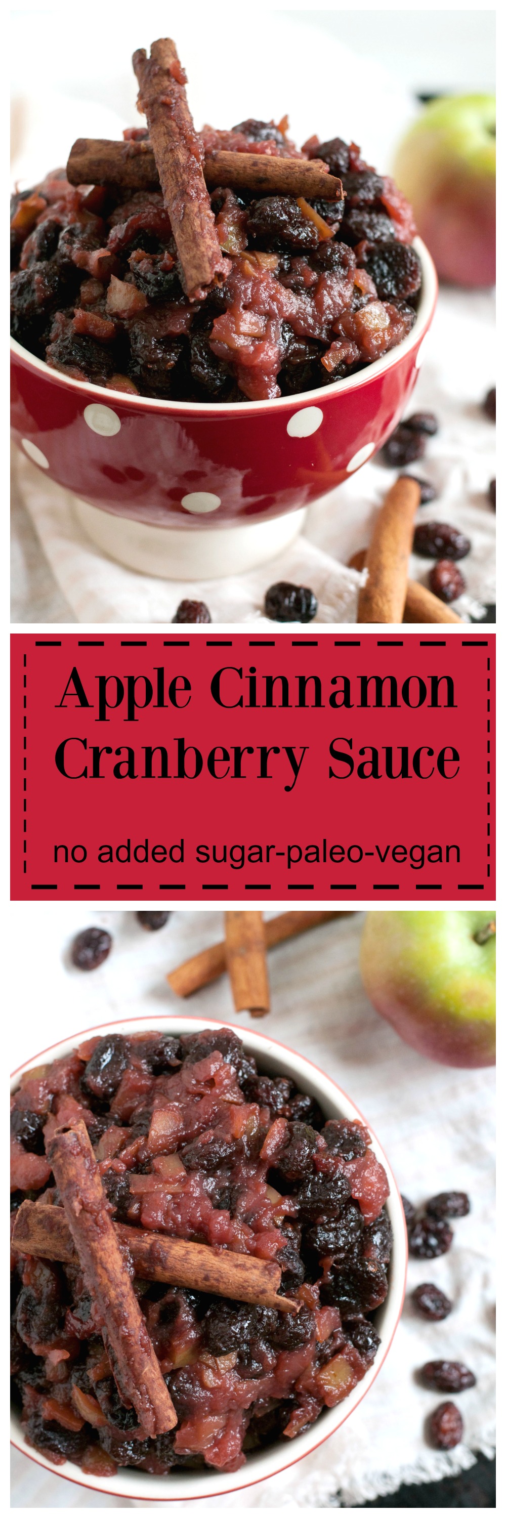 Apple Cinnamon Cranberry Sauce - The Organic Dietitian